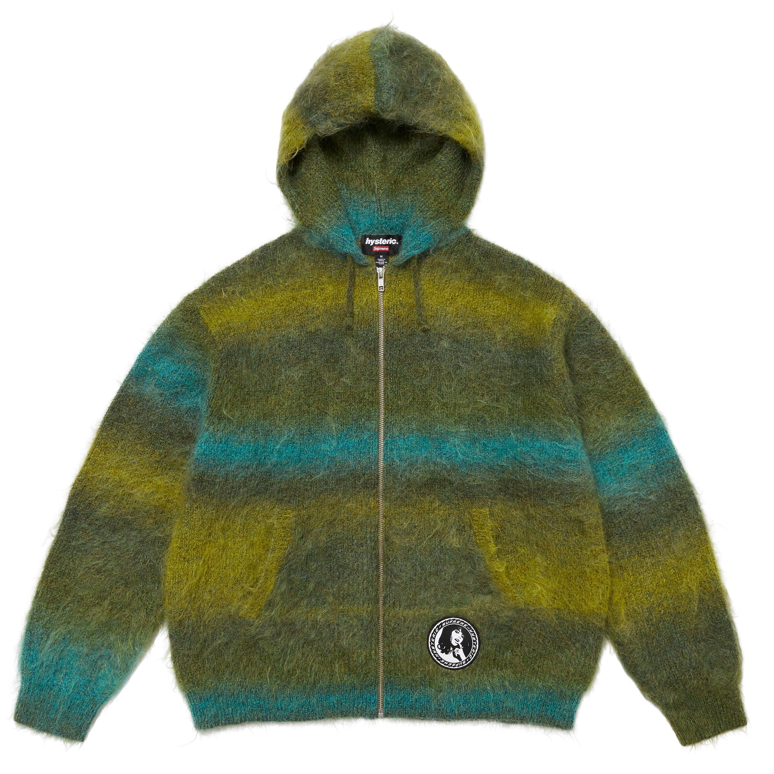 Supreme®/HYSTERIC GLAMOUR Mohair Zip Up Hooded Sweater view 7